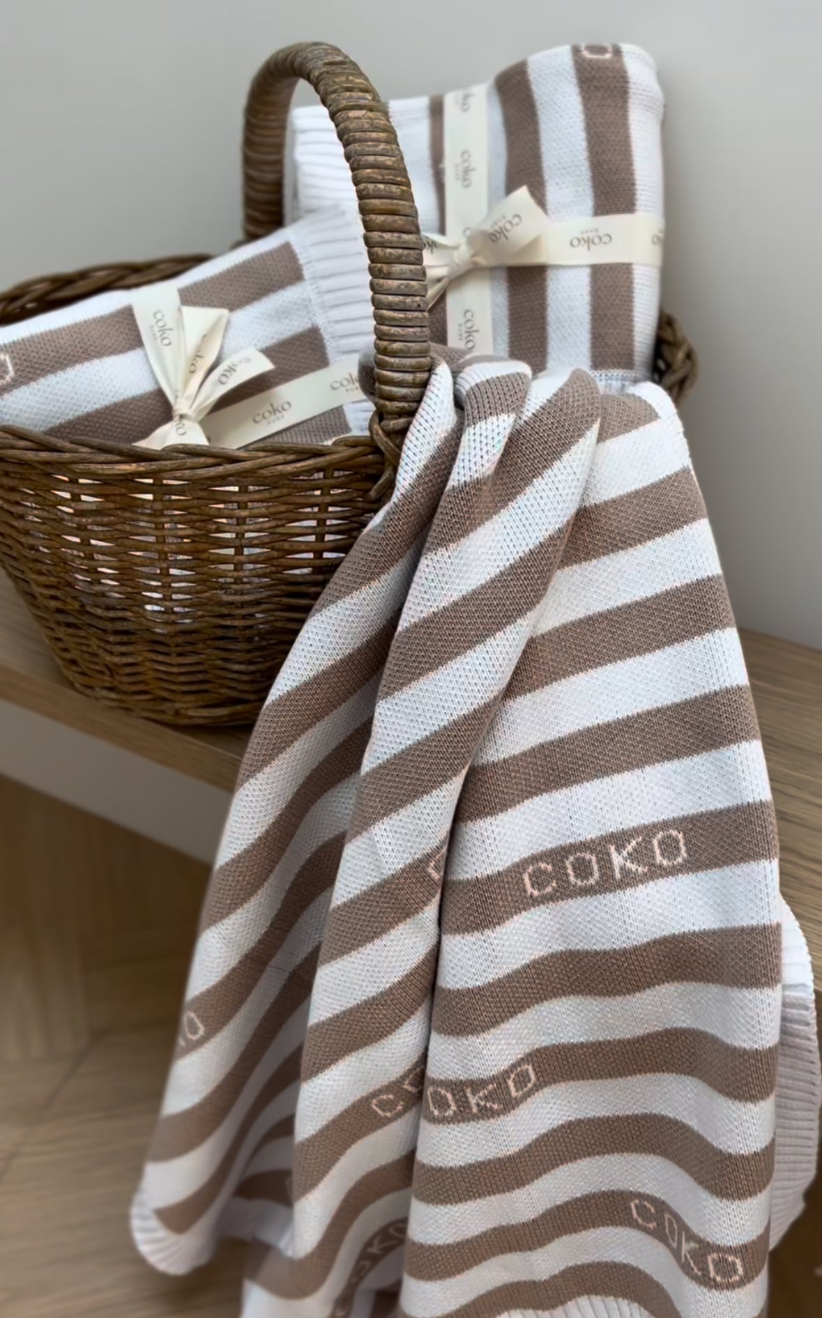 CK Striped Blanket