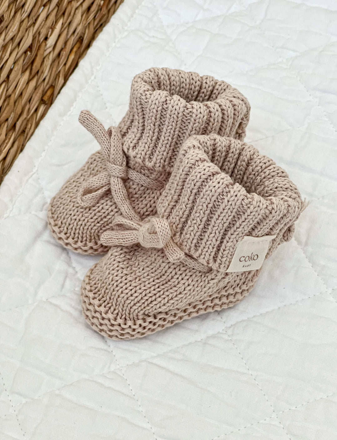 Heirloom Booties - Oat