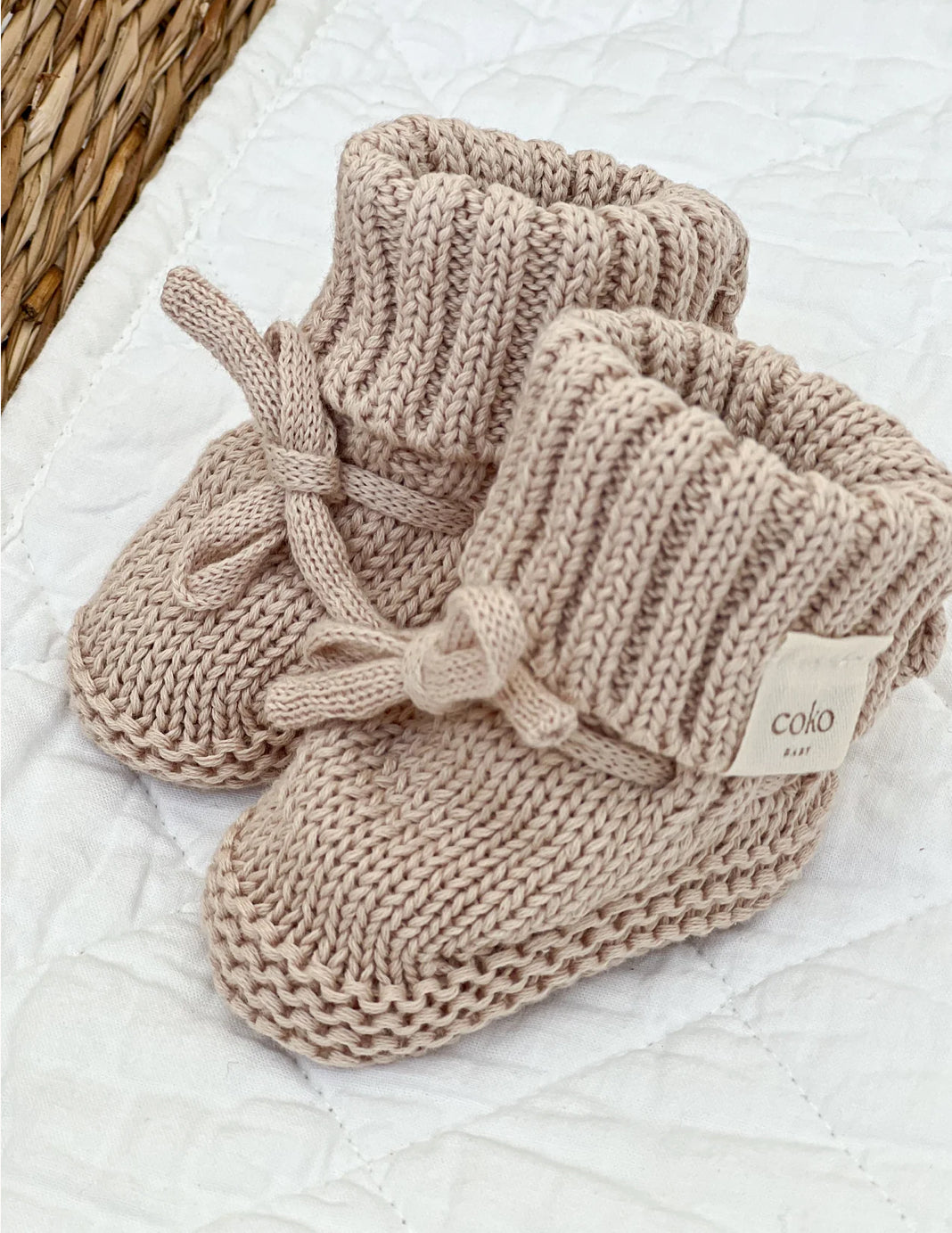 Heirloom Booties - Oat