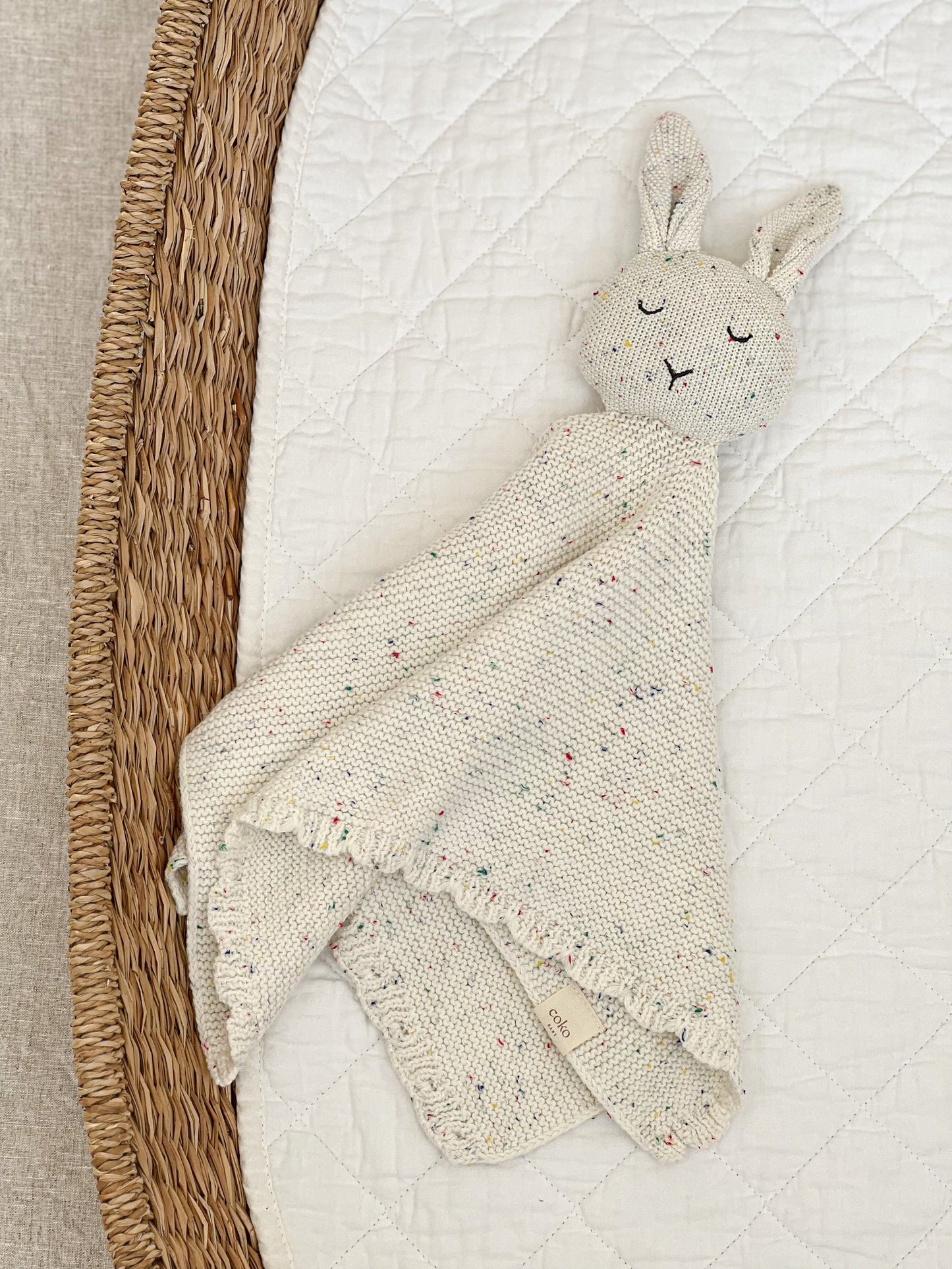 Heirloom Bunny Comforter - Milk